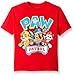 Nickelodeon boys Paw Patrol Short Sleeve T-shirt - Chase, Marshall, Rubble, Zuma, Rocky Nick Jr Maternity Blouse, Red, 5 6 US