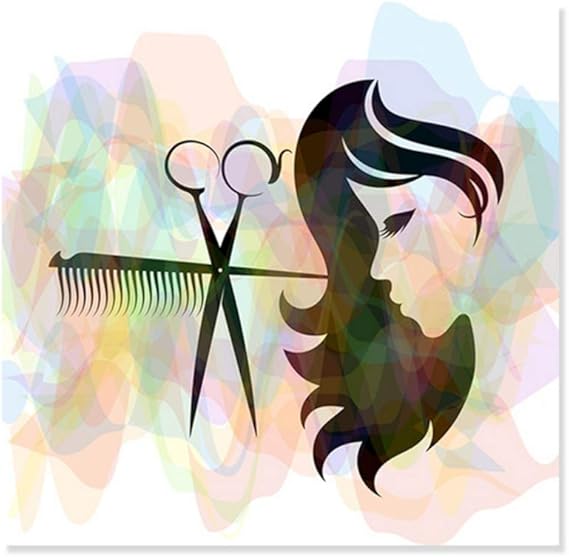 yhyxll Salón de Belleza Peluquería Imágenes abstractas Carteles