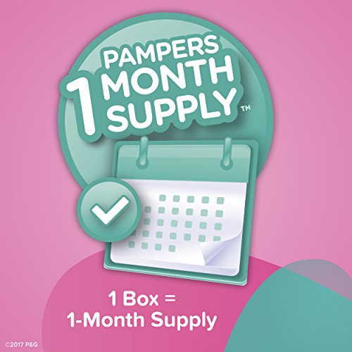 Pampers Easy Ups Training Pants Pull On Disposable Diapers for Girls, Size 4 (2T-3T), 140 Count, ONE MONTH SUPPLY