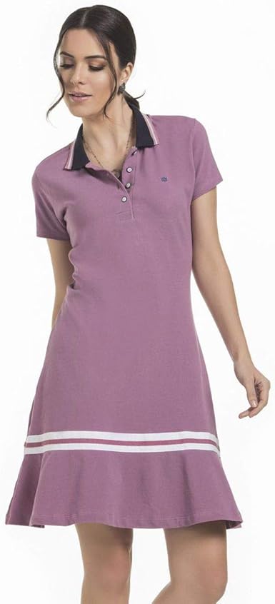 vestido polo rosa