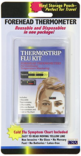 Hallcrest Forehead Thermometer and Flu Kit, 3 Count