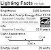 Sylvania 79479 Dimmable Led Bulb, 26 W, 120 V, 2400 Lumens, 5000 K, CRI 82, 4-3/4 in Dia X 5.09 in L, 1 Count (Pack of 1), Day Light