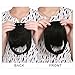 SARLA Bangs Hair Extensions Fringe Clip in on Synthetic Hairpiece Hair Piece For Women Full Straight Fashion Stylish Cute Japan High Temperature Fiber (B3#1B)