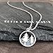 Sterling Silver Tree and Mountain Pendant Necklace, 18