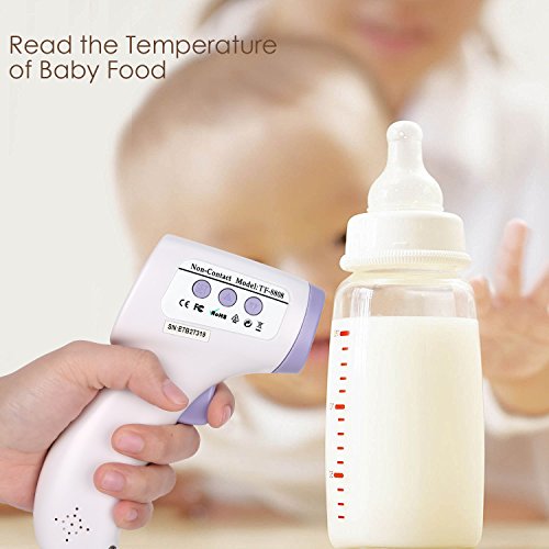 Baby Forehead Thermometer, YEVITA Digital Infrared Baby Food Thermometer Gun, Medical Grade Temporal Electronic No Touch for Kids Children Toddlers Adults, 0.5s Fast Read, FDA Approved