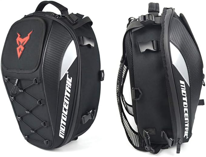 Motorcycle Seat Bag Tail Bag,Dual Use Motorcycle Helmet