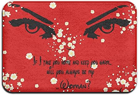 If I Take You Home And Keep You Warm Will You Always Be My... WOMAN Rectangular Doormat Made To Measure Super Absorbent Thickness 2-inch(approx. 4.5 Cm) Picnic Mat Coral Velvet