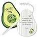 Big Dot of Happiness Hello Avocado - Shaped Cards - Fiesta Party Thank You Note with Envelopes - Set of 12