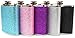 Glitter and Stainless Steel Hip Flask - Stores 6 Ounces (Champagne)