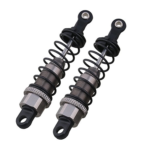 Pieces of 2 Front Shock Absorber(Al.) for WL 12428 12423 RC1:12 Off Road Car Titanium Color 0017 DIY Model Car Aluminum Alloy