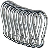 Swing Set Quick Link Spring Clip, Snap Hook, Swing Set Hardware Porch Parachute Clip Play Set Jungle Gym Ny-glide Connector Playground in Backyard (4-Pair)