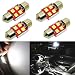 Alla Lighting 800 Lumens DE3175 DE3021 DE3022 LED Bulb Super Bright 6000K White 31mm(1.25") High Power 3030 SMD LED Bulbs for Interior Festoon Dome or Map Light Lamp Replacement(Pack of 4) primary