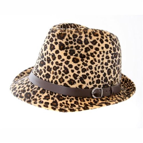 Leopard Print Trilby Hat New Sz 57cm Amazon.co.uk Sports & Outdoors