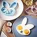 VonShef Silicone Egg Ring Mould Mold Set of 5 includes Rabbit, Owl, Sun, Flower & Heart Designs - Also Works Great for Pancakes!