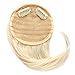 OneDor® Side Swept Clip in Clip on Hair Bang Hair Extension Hair Piece (60#-Platinum Blonde)