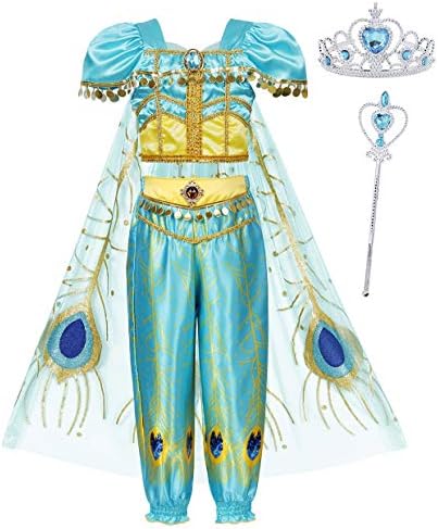 Princess Costume for Girls Halloween Fancy Party Cosplay Dress Up 1-10 Years