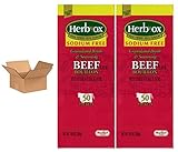 Hormel Herb Ox Beef Bouillon Sodium Free 50 Packets (Case of 2)