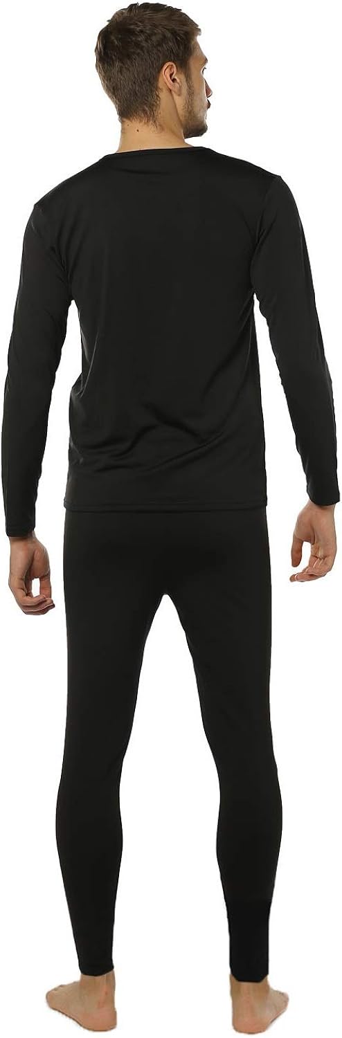 ViCherub Men's Thermal Underwear Set Fleece Lined Long Johns Winter Base Layer Top & Bottom Sets for Men at  Men’s Clothing store
