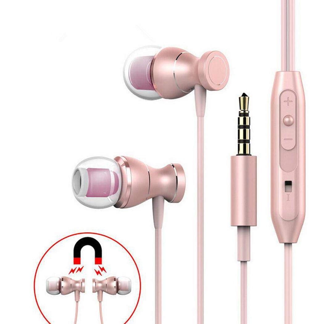 Chiak Fashion 3.5 mm Metal in-Ear Earphones with Microphone Wire Control General Earplugs Virtual Reality Headsets