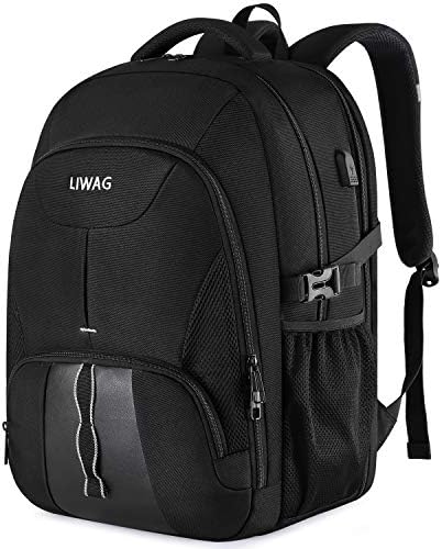 Extra Large Backpack for Men,Durable Travel Laptop Backpack Gifts for Women Men with USB Charging Port,TSA Friendly Big Business Computer Bag College School Bookbags Fit 17 Inch Laptops 45L,Black 1 Extra Large Backpack for Men,Durable Travel Laptop Backpack Gifts for Women Men with USB Charging Port,TSA Friendly Big Business Computer Bag College School Bookbags Fit 17 Inch Laptops 45L,Black
