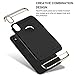 RANVOO iPhone X Case, iPhone 10 case, Thin and Slim Hard 3 in 1 Stylish Cover Matte Surface with Electroplate Frame Case (Black)