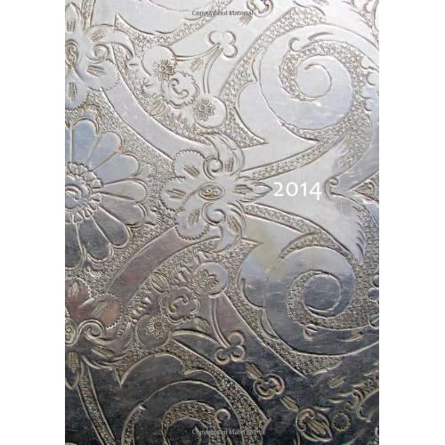 Calendario 2014 - ornamento de plata: una página doble por semana