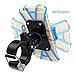 Bike Phone Mount, CHOETECH Bicycle Handlebar & Motorcycle Holder Cradle for iPhone 6s / 6s Plus, iPhone 7 / 7 Plus, Galaxy S7, S6, S5 and more Cell Phones (360 Degree Rotation)
