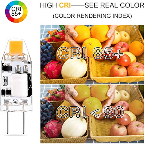 G4 LED Lampen 1.5W 150LM, Vervangt 10W 15W Halogeen Lamp, Warm Wit 2700K 12V AC/DC G4 LED Lampen, Niet Dimbaar G4 Pin… - Afbeelding 7