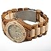 Maui Kool Wooden Watch Lahaina Collection for Men Women Unisex Analog Wood Watch Bamboo Box (2A - Maple and Zebrawood)