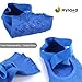 Hylaea Women's Yoga Pilates Socks with Non-Slip Grip Toeless Sock for Ballet, Aerobic 2 Pairs Black Blue
