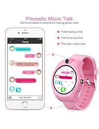 Reloj inteligente para niños, rastreador GPS para niños, reloj inteligente para niñas y niños con cámara SOS, reloj despertador, pantalla táctil de 1,44 pulgadas, deporte, fitness, reloj inteligente