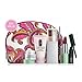Clinique Gift Set with 7 Daily Essentials: Repairwear Laser Focus Wrinkle Correcting Eye Cream, Rinse Off Foaming Cleanser, High Impact Mascara, All About Shadow Duo, Quickliner for Eyes Intense, Long Last Lipstick, Cosmetic Bag