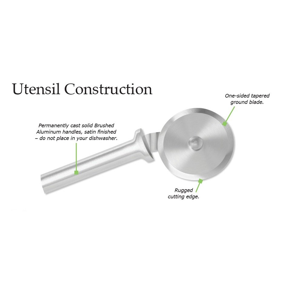 Rada Cutlery R121 Pizza Cutter with Aluminum Handle by Rada Cutlery