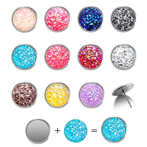 4 Pieces+Cabochons+Stainless+Earring+Jewelry