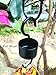 Hummingbird Feeder with Perch - Hand Blown Glass - Orange - 37 Fluid Ounces Hummingbird Nectar Capacity Include Hanging Wires and Moat Hook