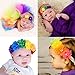 Baby Headbands Girl's Elastic Flowers Headband for Girl Children Headdress Rainbow Pack Of 4