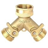 Harmony Lead Free Garden Hose Connector (Lead Free Brass Hose Y 2-Way Splitter)
