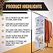 Regal Bazaar Large Double-Sided Hanging Gift Bag Organizer and Tissue Paper Holder (White)