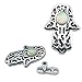 14g Opal Hamsa Hand Dermal Anchor Tops and base Surgical Steel Diver Dermal Body Piercing