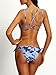 Vintagerose Push Up Swimsuit Tie Dye Swimwear Pin Up Padded Bikini Sets, Blue, Small