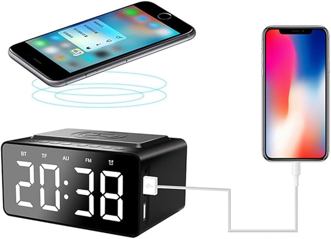 reloj despertador con cargador usb