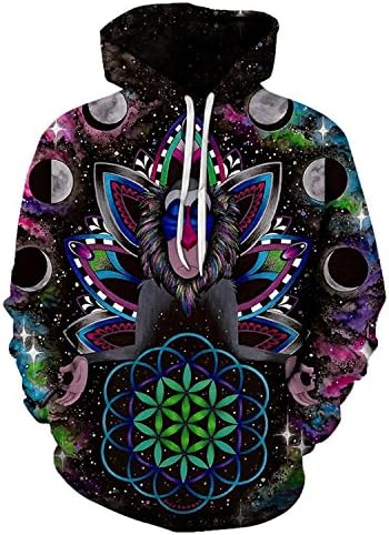 Dayon 4D Hoodies Sweatshrits Space Kongfu Monkey Printed Pullover Hot Tracksuits LMS100 S