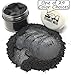 Stardust Micas Pigment Powder Cosmetic Grade Colorant for Makeup, Soap Making, Epoxy Resin, DIY Crafting Projects, Bright True Colors Stable Mica Batch Consistency (Black Shimmer, 10 Gram Jar)