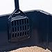 IRIS High Sided Open Litter Pan with Scoop, Blue