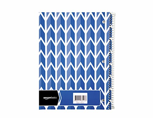 AmazonBasics College Ruled Wirebound Notebook, 100-Sheet, Assorted Lattice Pattern Colors, 5-Pack - Thumbnail 6