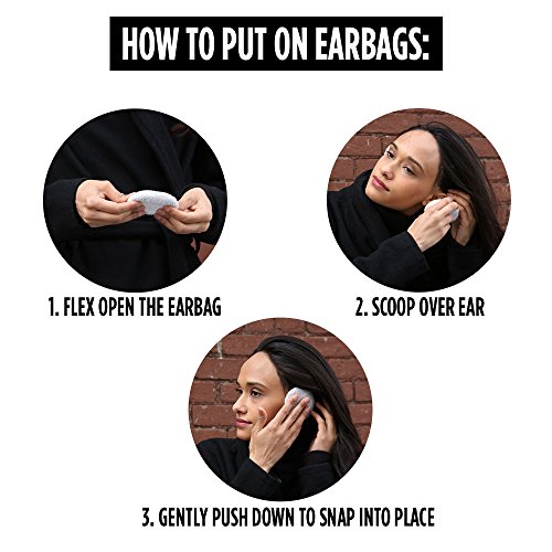 Sprigs Earbags Bandless Ear Warmers/Fleece Earmuffs with Thinsulate - Red, Medium - Thumbnail 5