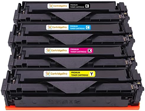 4 Pack CartridgePro Replacement 125A CB540A CB541A CB542A CB543A Toner Cartridge Color Set for HP Laserjet CM1312 MFP CM1312nfi CP1215 CP1515n CP1518ni [Black Cyan Magenta Yellow]