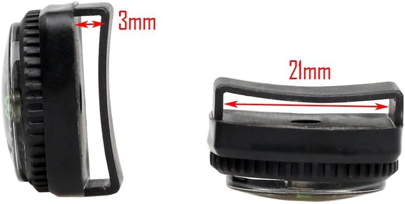 bayite Hard Shell Liquid Filled Button Compass Set for Survival Watch Band Paracord Bracelet Pack of 10 : Sports & Outdoors