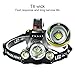 Mifine LED Headlamp - 4 Modes Ultra-Bright Outdoor Headlight with Rechargeable Batteries, Dual-port Car Charger, Wall Charger and Dedicated USB Cable