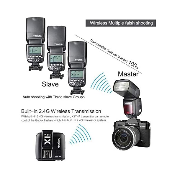 Godox TT685F HSS TTL GN60 Blitzgerät Kompatibel Speedlite für Fujifilm Kamera Fuji X-T2 X-T1 X-T1 X-T1 X-Pro1 X100F – Bild 8